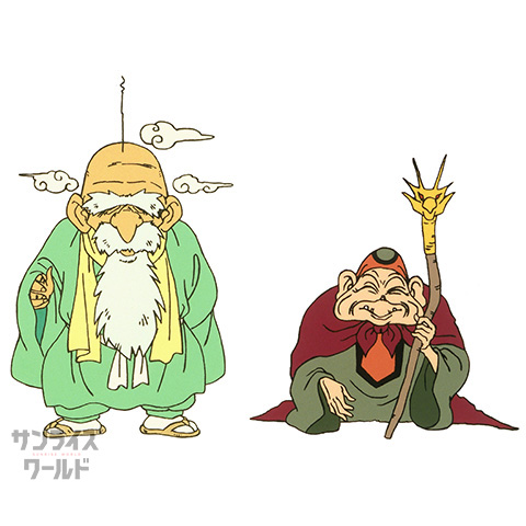 忍部オジジ（左）　妖部オババ（右）
