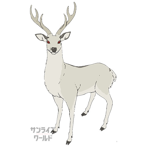 白いシカ